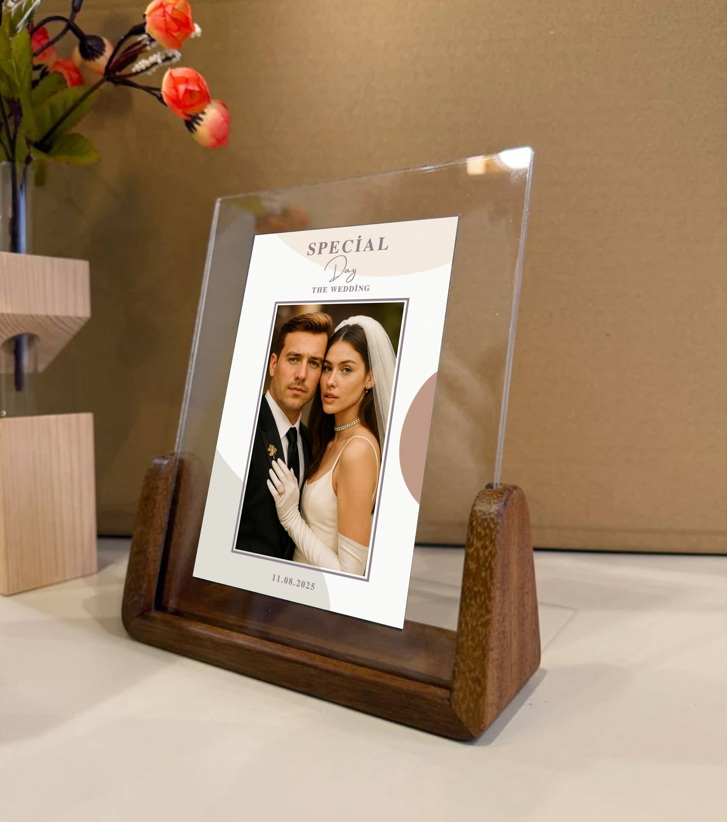 Holz-Plexiglasrahmen