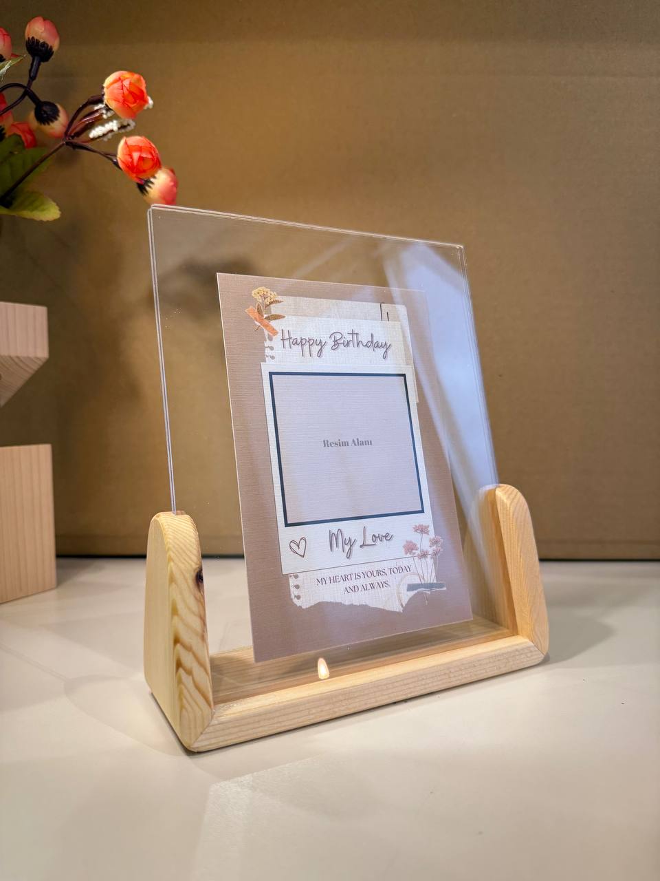 Holz-Plexiglasrahmen